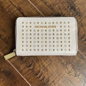 MICHAEL KORS // Small Studded Leather Wallet